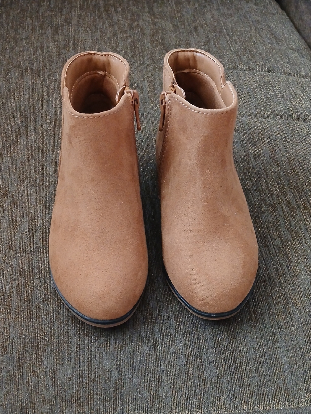 Cat & Jack Toddler Penelope Faux  Brown Suede Boots